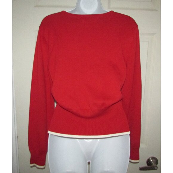 Tommy Hilfiger Red Sporty Cardigan - L - New - Picture 5 of 12